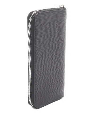 Pre-owned Louis Vuitton 2018 Epi Zippy Vertical Wallet In Gray