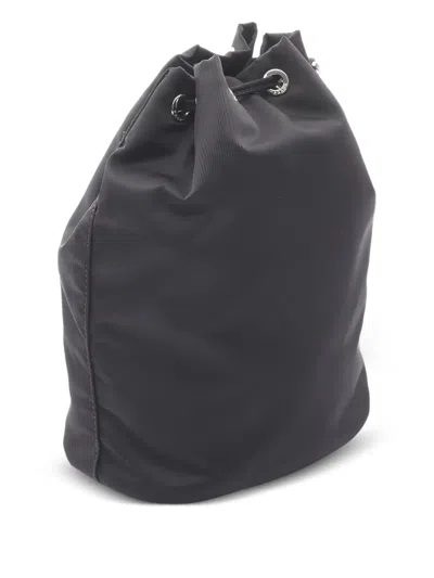 Pre-owned Prada 2010s Vela Re-nylon Drawstring Pouch In Black