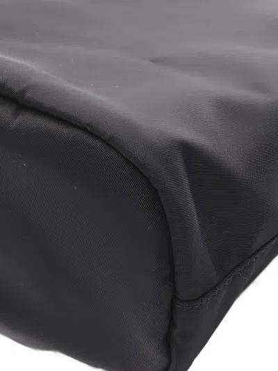 Pre-owned Prada 2010s Vela Re-nylon Drawstring Pouch In Black