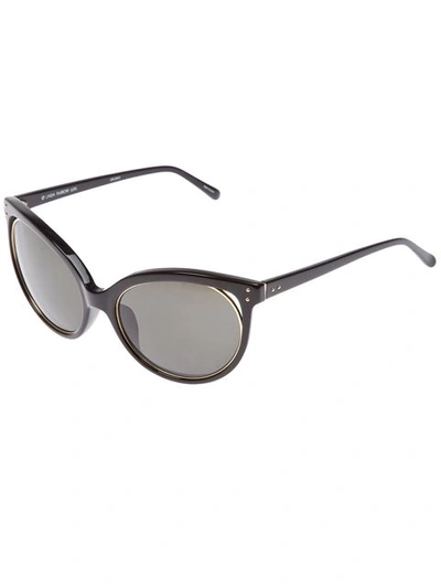 Linda Farrow ' 205' Sonnenbrille - Schwarz