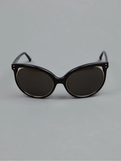 Shop Linda Farrow ' 205' Sonnenbrille - Schwarz