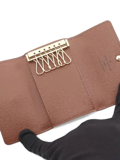 Pre-owned Louis Vuitton 2020s 6 Monogram Key Case In Brown