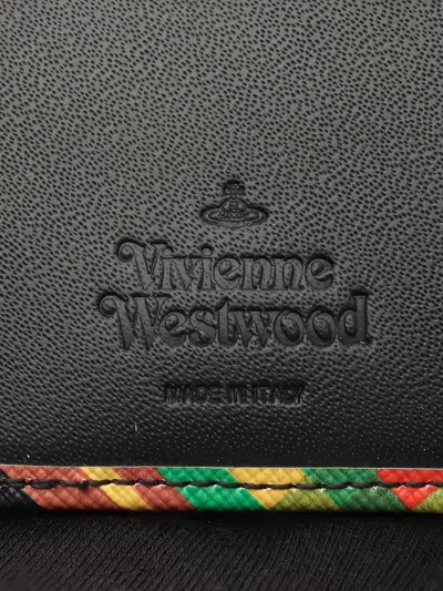 Pre-owned Vivienne Westwood 2020s Orb-plaque Flap Wallet In Neutral