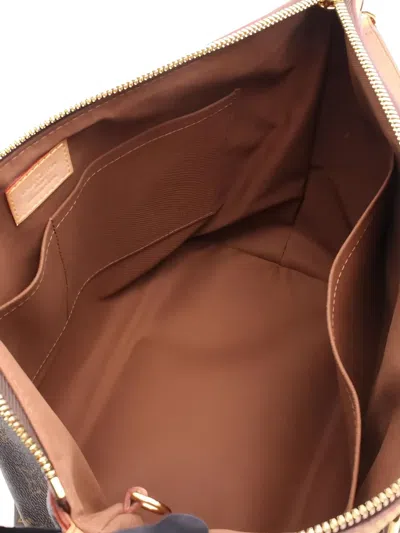 Pre-owned Louis Vuitton 2014 Palermo Pm Monogram Canvas Tote Bag In Brown