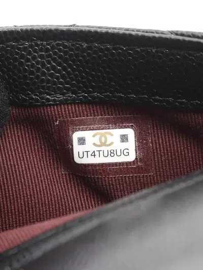 Pre-owned Chanel 2021s Phone-holder Mini Shoulder Bag In Black