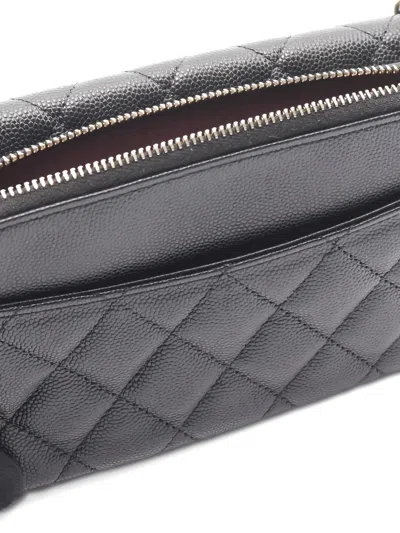 Pre-owned Chanel 2021s Phone-holder Mini Shoulder Bag In Black