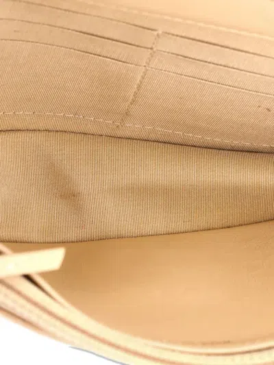 Pre-owned Chanel Trendy Cc Wallet On Chain Nm Quilted Lambskin Shoulder Bag In Neutral