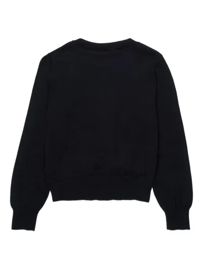 N°21 Embellished Sweater In Black