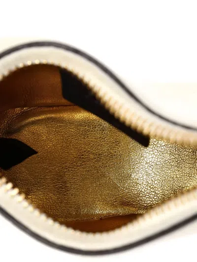 Pre-owned Fendi Graphy Bag Leather Nano Hobo Bag In White