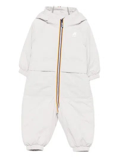 Il Gufo X K-way Hooded Zip-fastening Snowsuit In Animal Print