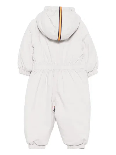 Il Gufo X K-way Hooded Zip-fastening Snowsuit In Animal Print