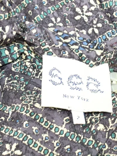 Pre-owned Sea Abstract-print Short-sleeve Top In Gray