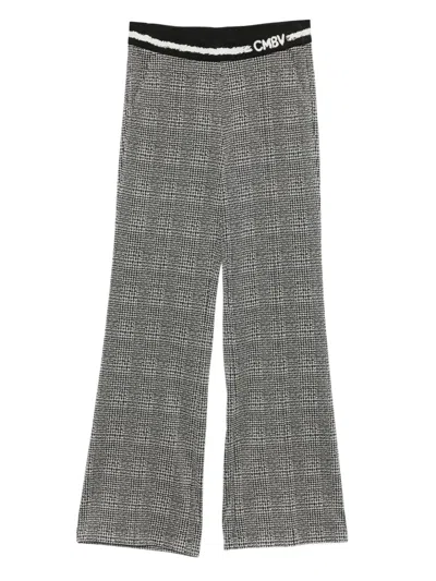 Cambio Wide-leg Trousers With Elastic Waistband And Refined Pattern In Animal Print