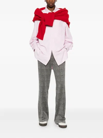 Cambio Wide-leg Trousers With Elastic Waistband And Refined Pattern In Animal Print