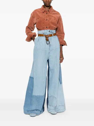 Isabel Marant Étoile Oriana Corduroy Shirt Jacket In Multi