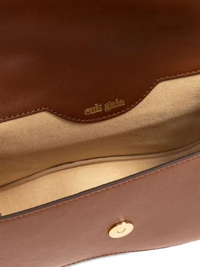 Cult Gaia Nano Kazia Cross Body Bag In Brown