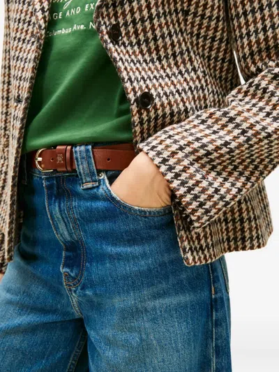 Tommy Hilfiger Houndstooth-pattern Button Single-breasted Jacket In Multi