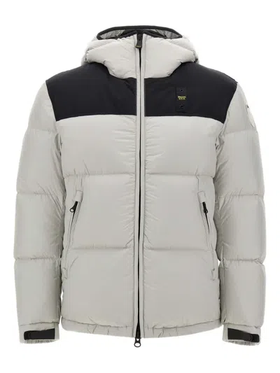 Blauer Hooded Quilted Padded Coat In Multi