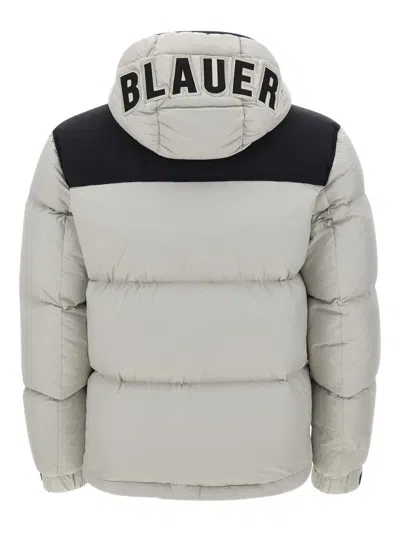 Blauer Hooded Quilted Padded Coat In Multi