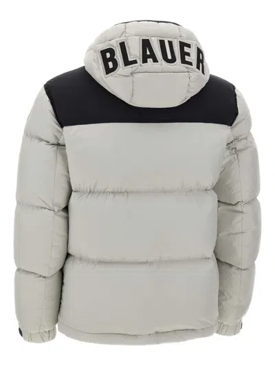 Blauer Hooded Quilted Padded Coat In Multi