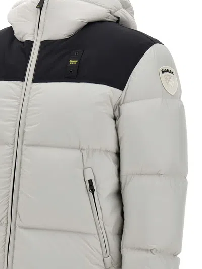 Blauer Hooded Quilted Padded Coat In Multi