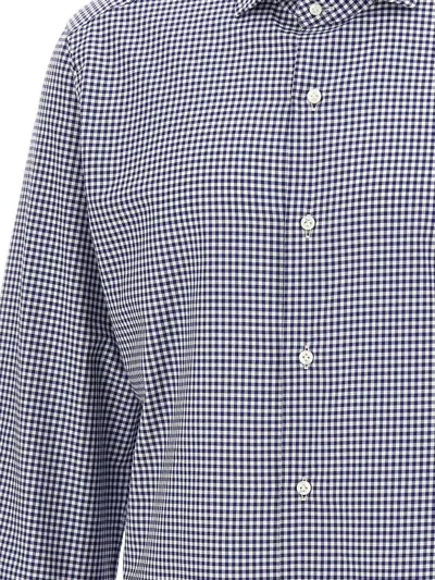 Barba Napoli Checked Long-sleeved Shirt In Multi