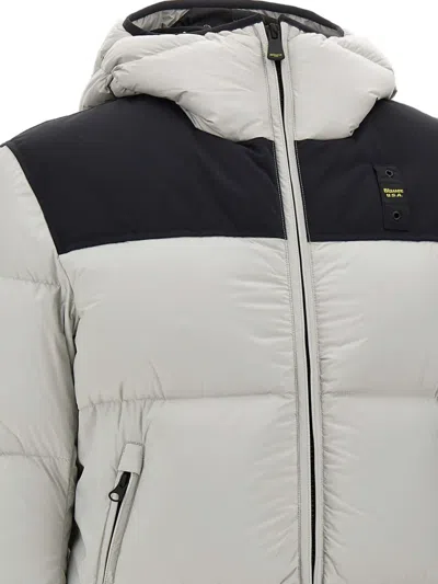 Blauer Hooded Quilted Padded Coat In Multi