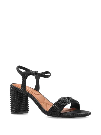 Kurt Geiger 90mm Studded Heeled Sandals In Black