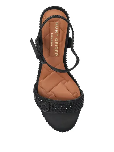 Kurt Geiger 90mm Studded Heeled Sandals In Black