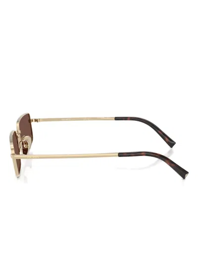 Prada Rectangular-frame Sunglasses In Brown
