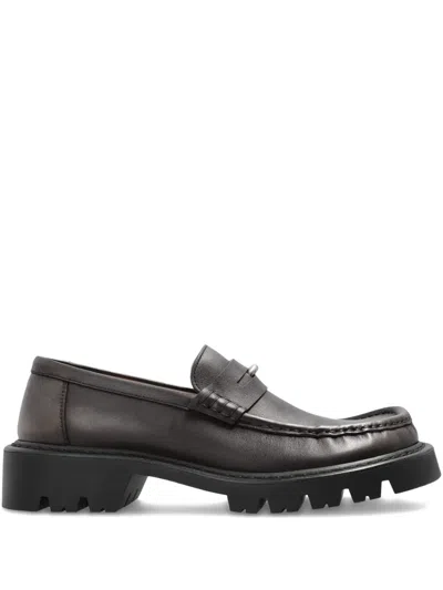 Loewe 50mm Lug-sole Loafers In Brown