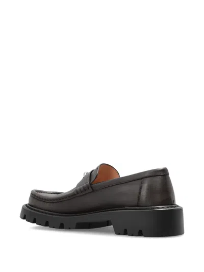 Loewe 50mm Lug-sole Loafers In Brown