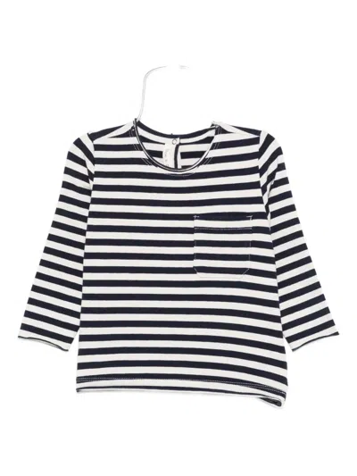 Zhoe & Tobiah Striped-pattern Chest-pocket Top In Animal Print