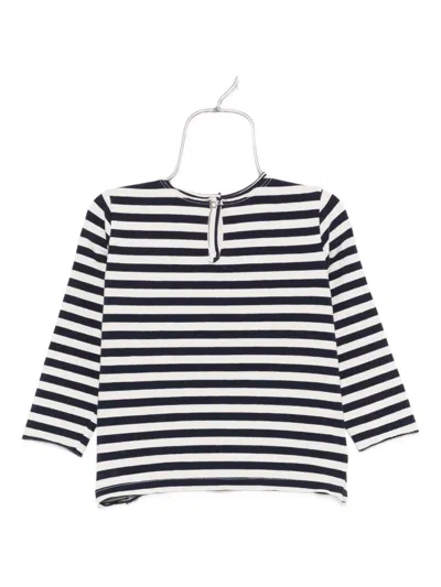 Zhoe & Tobiah Striped-pattern Chest-pocket Top In Animal Print