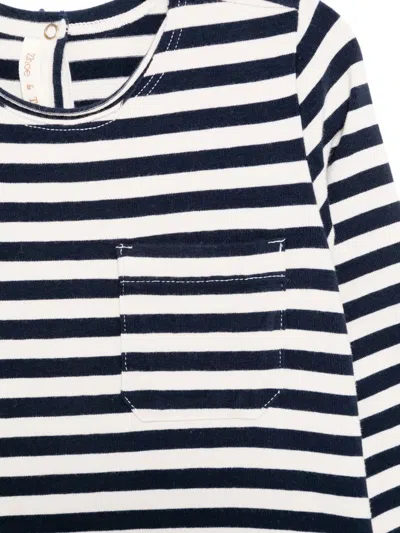 Zhoe & Tobiah Striped-pattern Chest-pocket Top In Animal Print