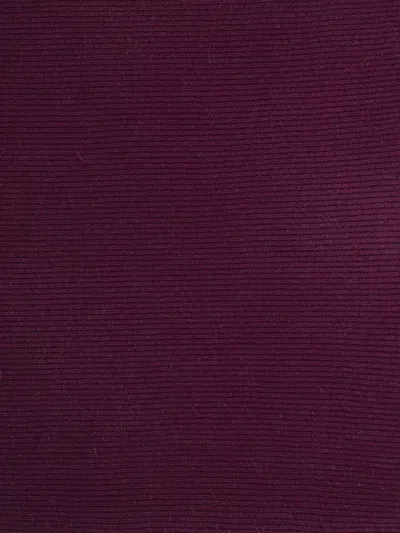 Eric Bompard Ribbed-knit Scarf In Purple