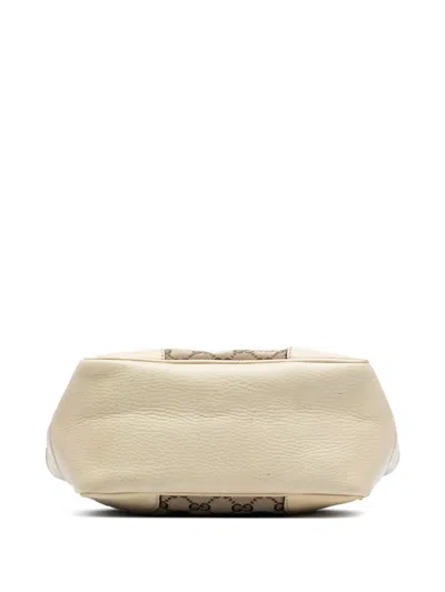 Pre-owned Gucci 2000-2015 Small Gg Canvas Bree Satchel In Brown