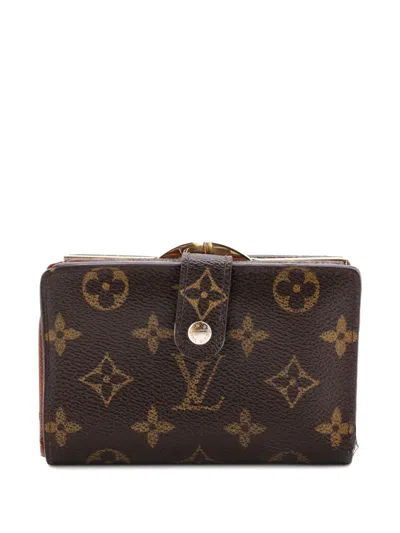Pre-owned Louis Vuitton French Wallet Monogram Canvas Small Wallets In Brown