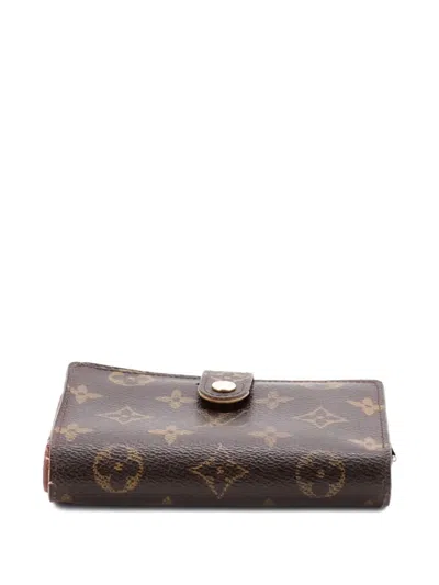 Pre-owned Louis Vuitton French Wallet Monogram Canvas Small Wallets In Brown