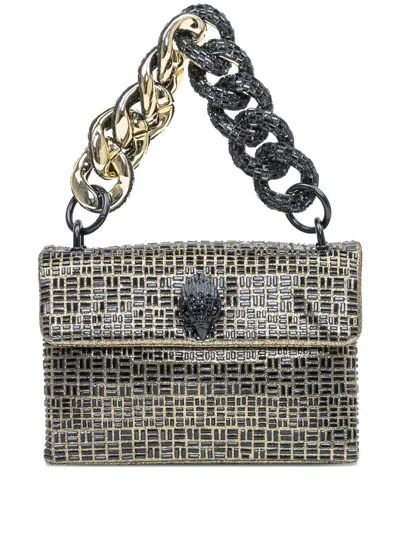 Kurt Geiger Mini Kensington Chain Tote Bag In Gold