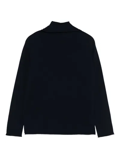 Le Tricot Perugia Turtleneck Sweater In Animal Print