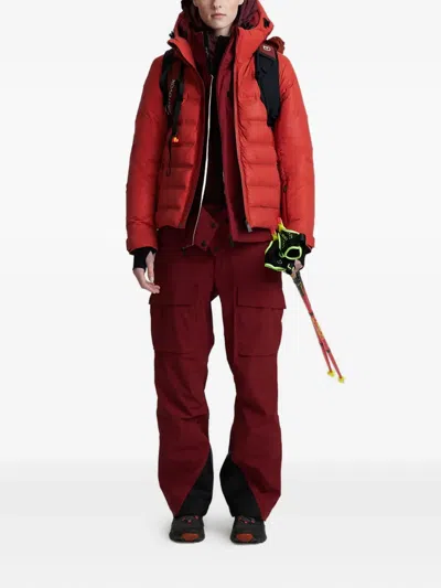 Aztech Mountain Nuke Hooded Ski Jacket In Red