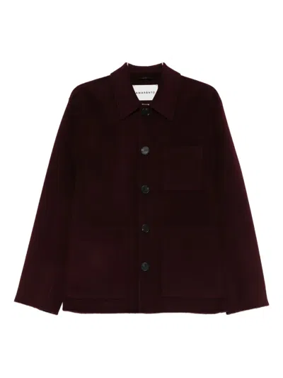 Amaranto Pocket Button Jacket In Multi