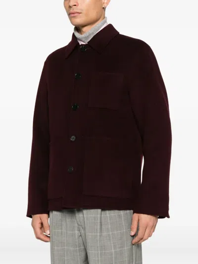 Amaranto Pocket Button Jacket In Multi