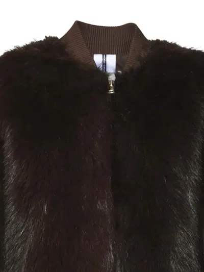 Sword 6.6.44 Zip Coat In Brown