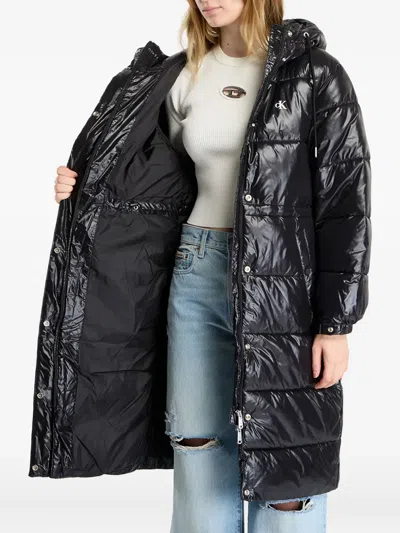 Calvin Klein Long-sleeves Coat In Black