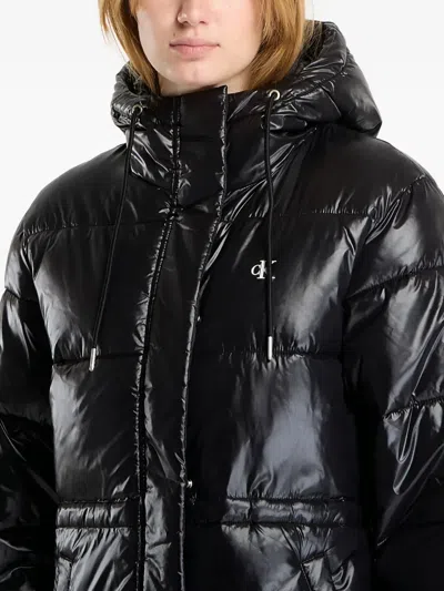 Calvin Klein Long-sleeves Coat In Black