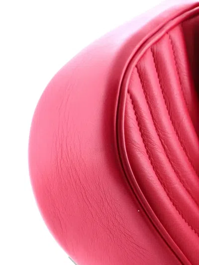 Pre-owned Louis Vuitton New Wave Chain Bag Quilted Leather Mm Crossbody Bag In Pink