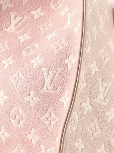 Pre-owned Louis Vuitton Onthego Spring In The City Monogram Empreinte Leather Mm Tote Bag In Neutral