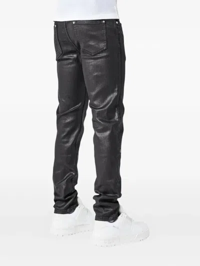 Guapi Obsidian Back Waxed Jeans In Black
